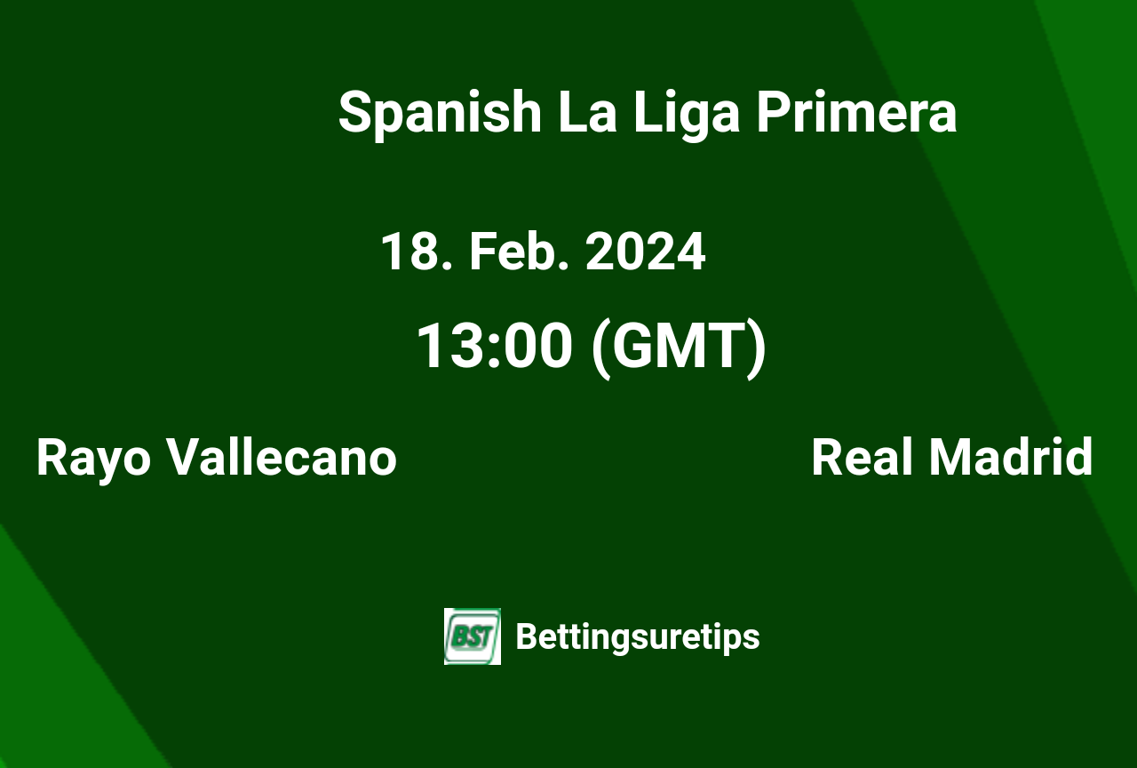 Rayo Vallecano vs Real Madrid's Prediction and Betting Tips 18th