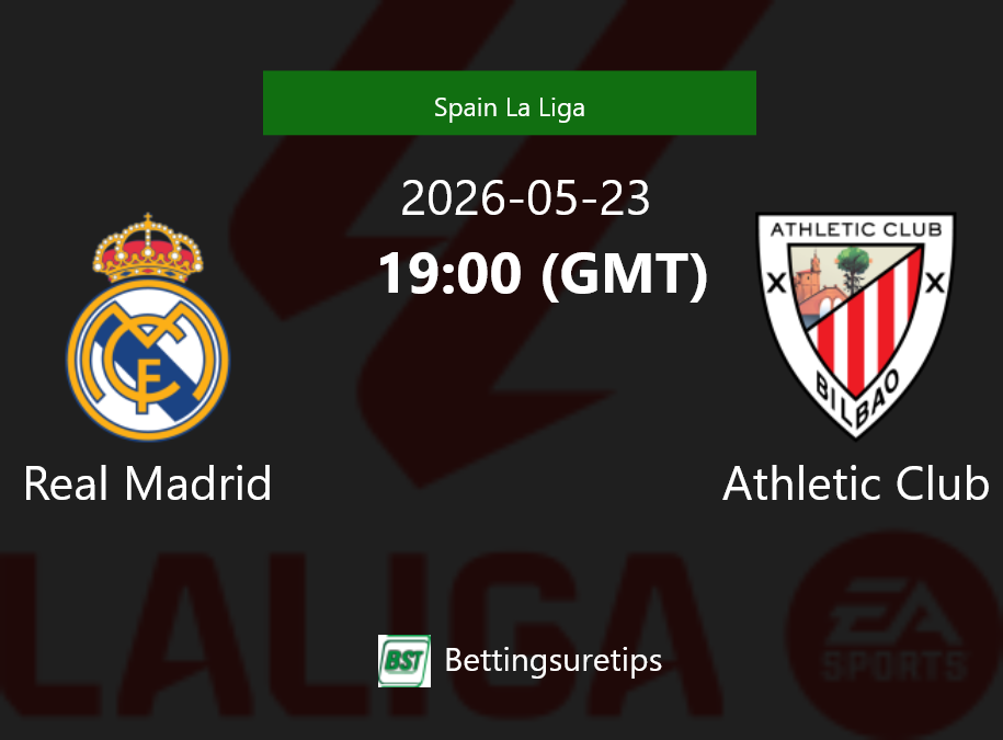 Real Madrid vs Athletic Club Prediction Betting Tips & Correct Score