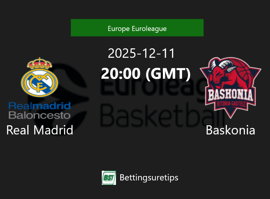 Real Madrid vs Baskonia Prediction and Pick - Europe Euroleague