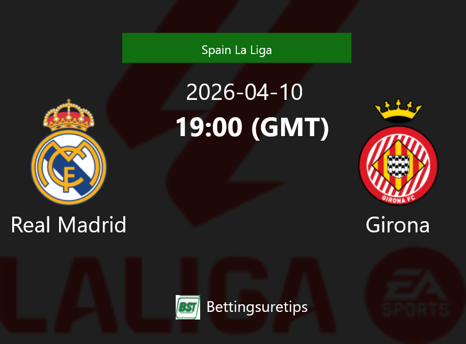 Real Madrid vs Girona Prediction Betting Tips & Correct Score