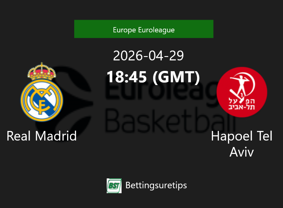 Real Madrid vs Hapoel Tel Aviv Prediction and Pick - Europe Euroleague