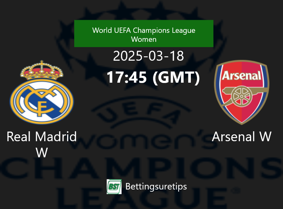 Real Madrid W vs Arsenal W Prediction Betting Tips & Correct Score