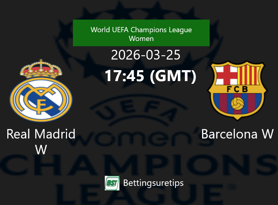 Real Madrid W vs Barcelona W Prediction Betting Tips & Correct Score