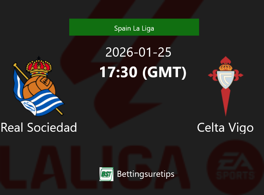 Real Sociedad vs Celta Vigo Prediction Betting Tips & Correct Score