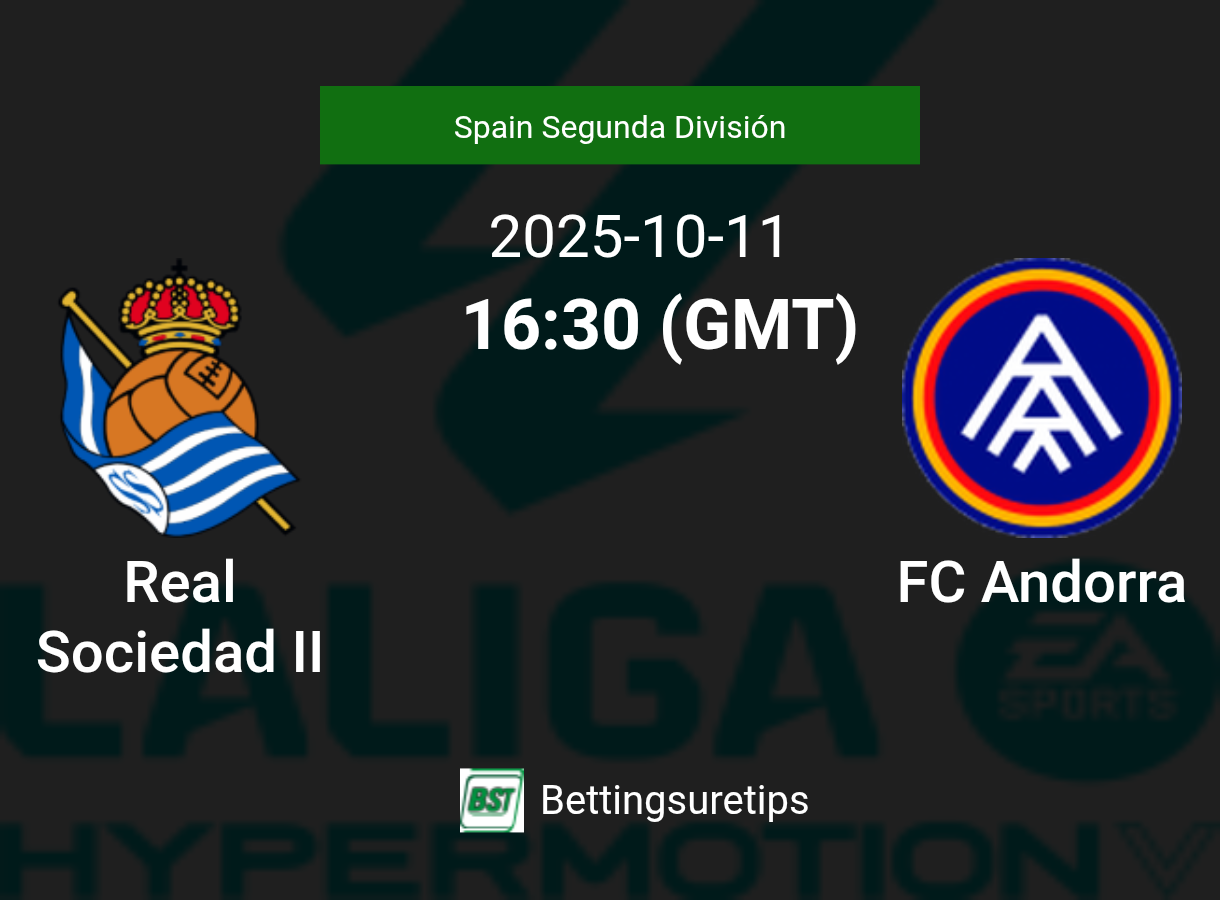 Real Sociedad II vs FC Andorra Prediction Betting Tips & Correct Score