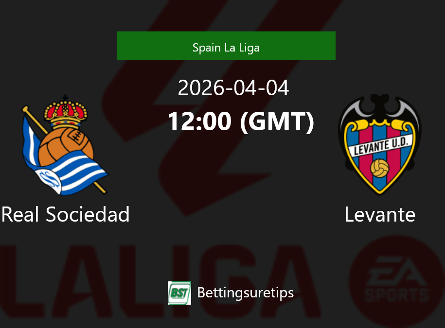 Real Sociedad vs Levante Prediction Betting Tips & Correct Score