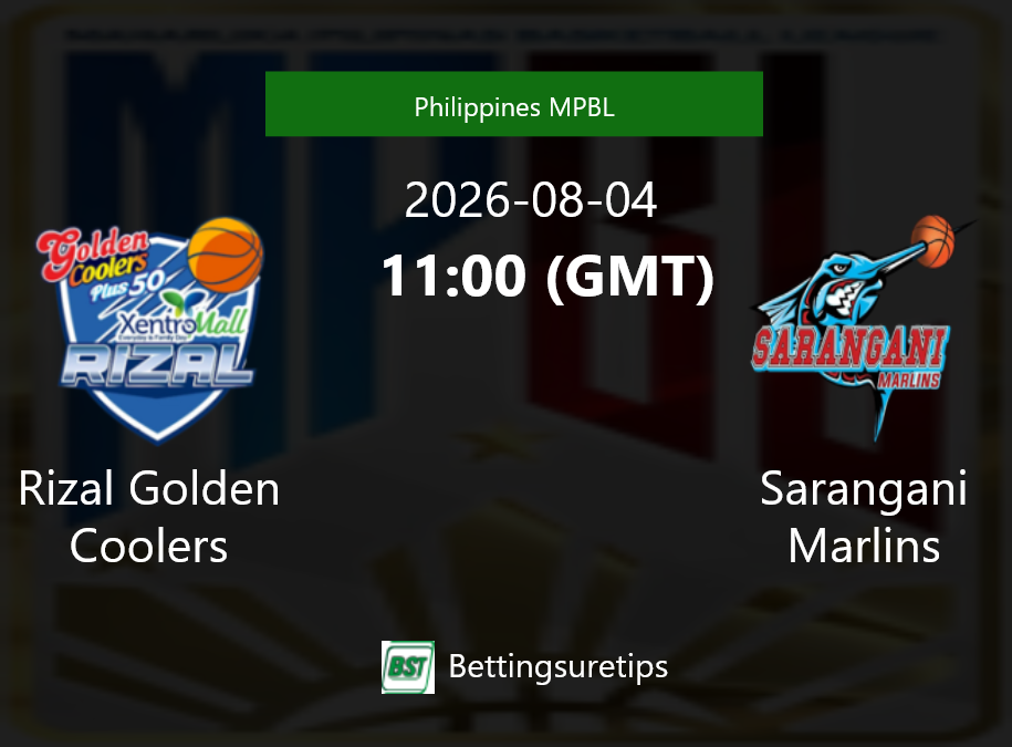 Rizal Golden Coolers vs Sarangani Marlins Prediction and Pick - Philippines MPBL