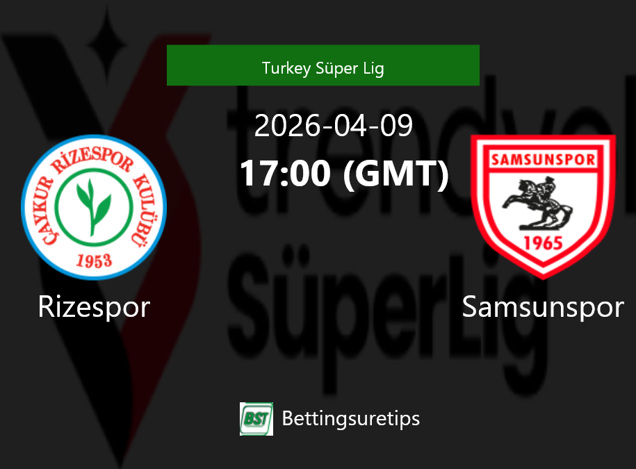 Rizespor vs Samsunspor Prediction Betting Tips & Correct Score