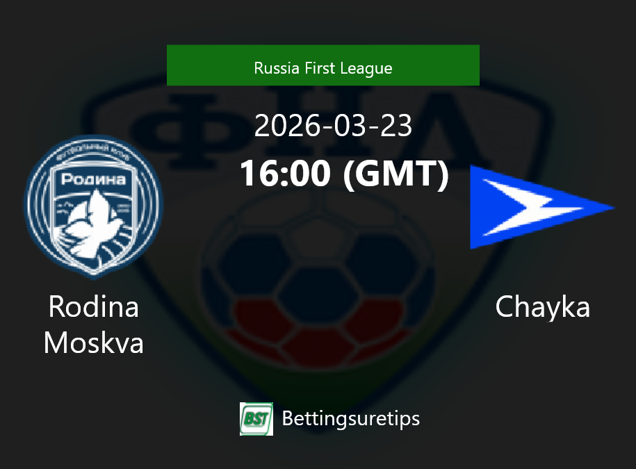 Rodina Moskva vs Chayka Prediction Betting Tips & Correct Score