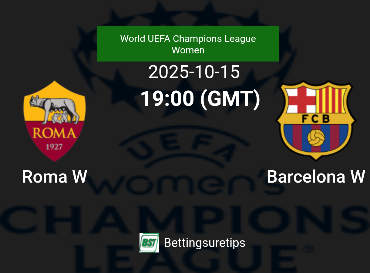 Roma W vs Barcelona W Prediction Betting Tips & Correct Score