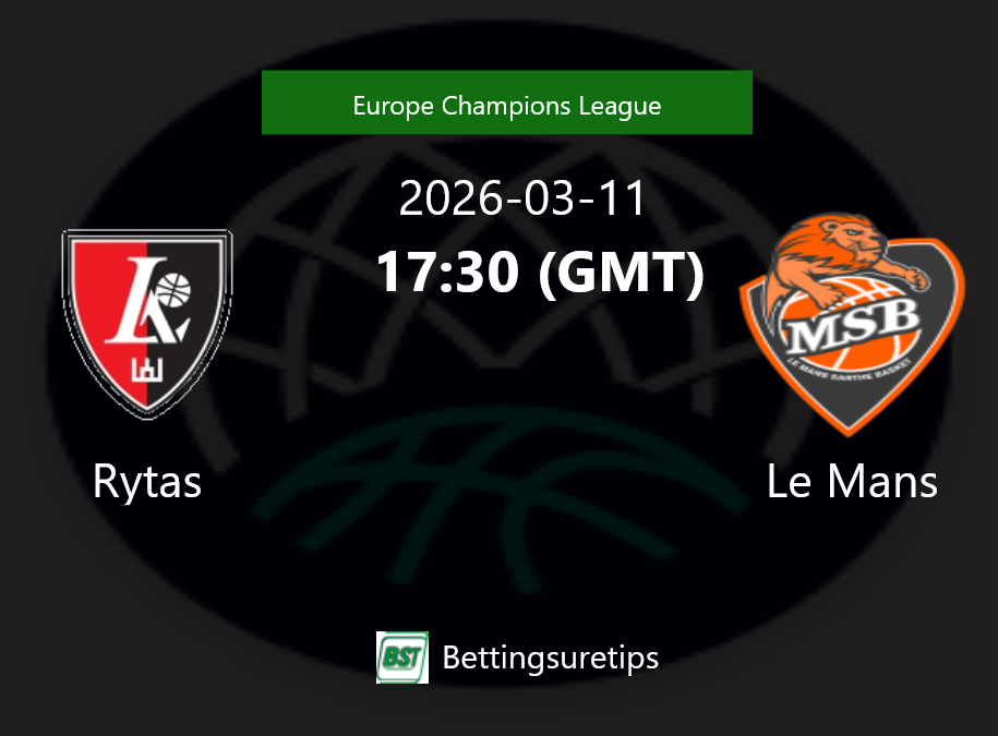 Rytas vs Le Mans Prediction and Pick - Europe Champions League