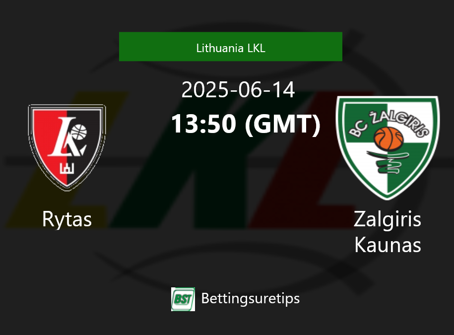 Rytas vs Zalgiris Kaunas Prediction and Pick - Lithuania LKL