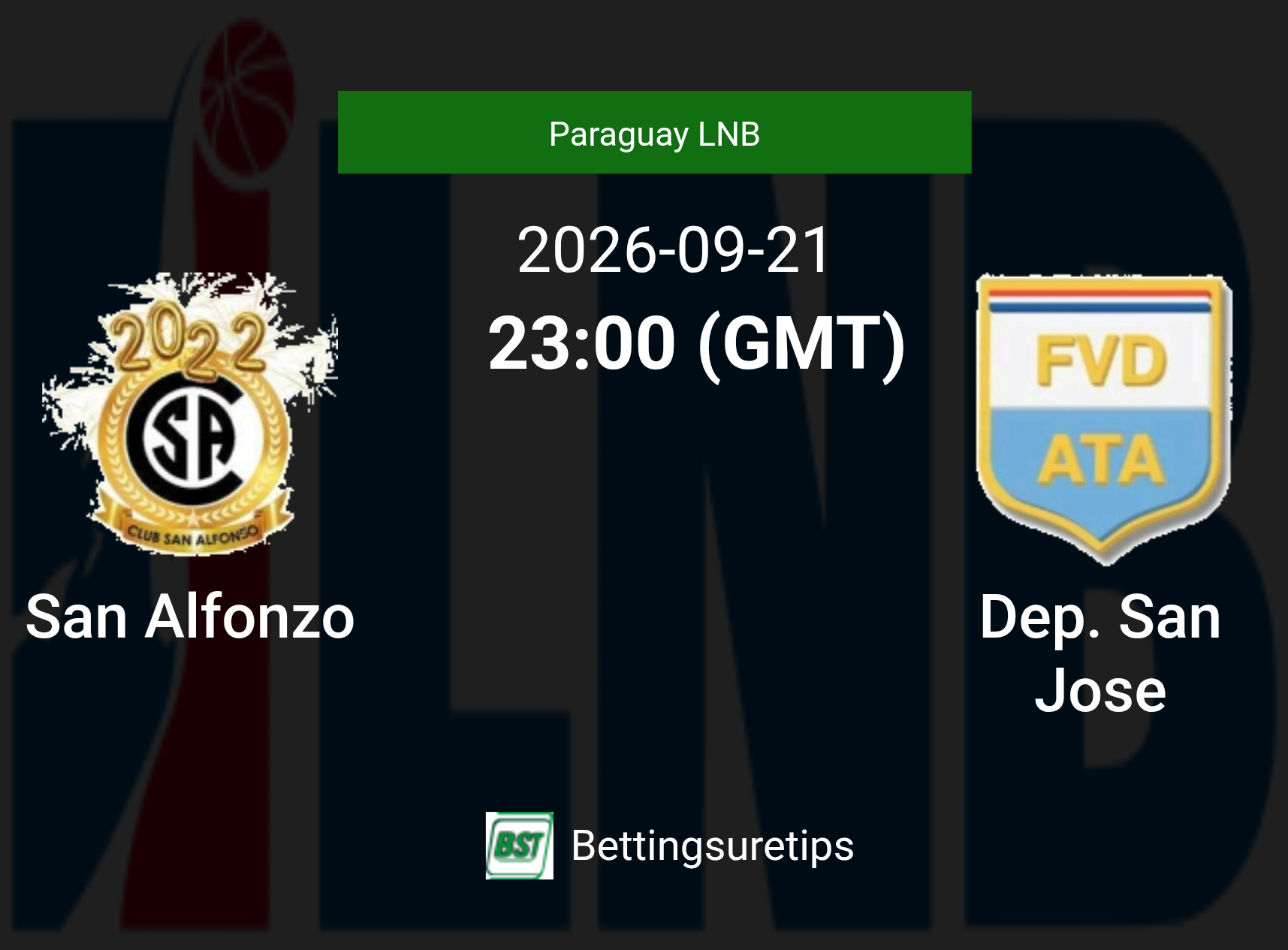 San Alfonzo vs Dep. San Jose Prediction and Pick - Paraguay LNB