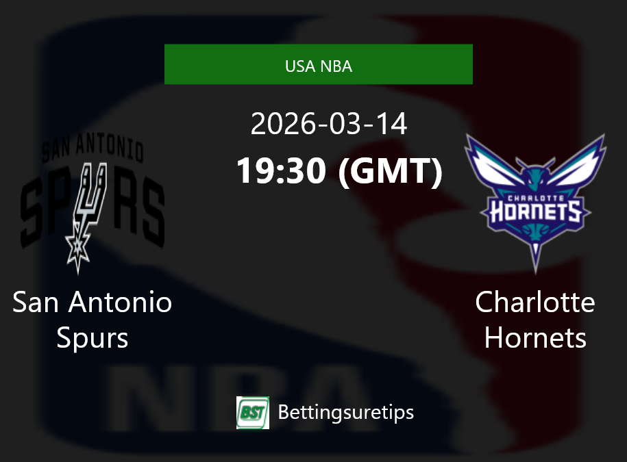 San Antonio Spurs vs Charlotte Hornets Prediction and Pick - USA NBA