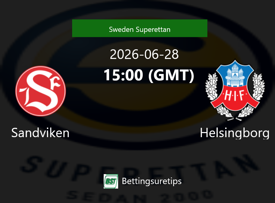 Sandviken vs Helsingborg Prediction Betting Tips & Correct Score