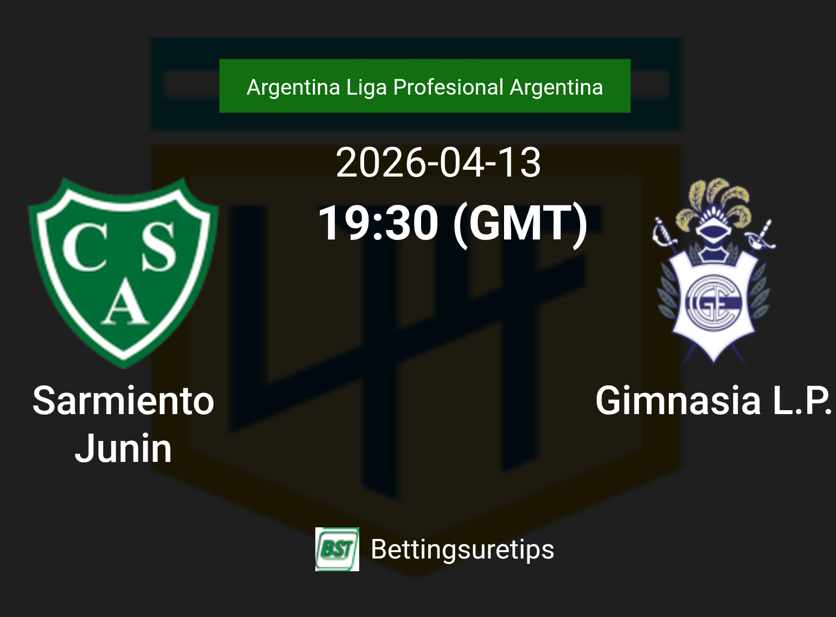 Sarmiento Junin vs Gimnasia L.P. Prediction Betting Tips & Correct Score