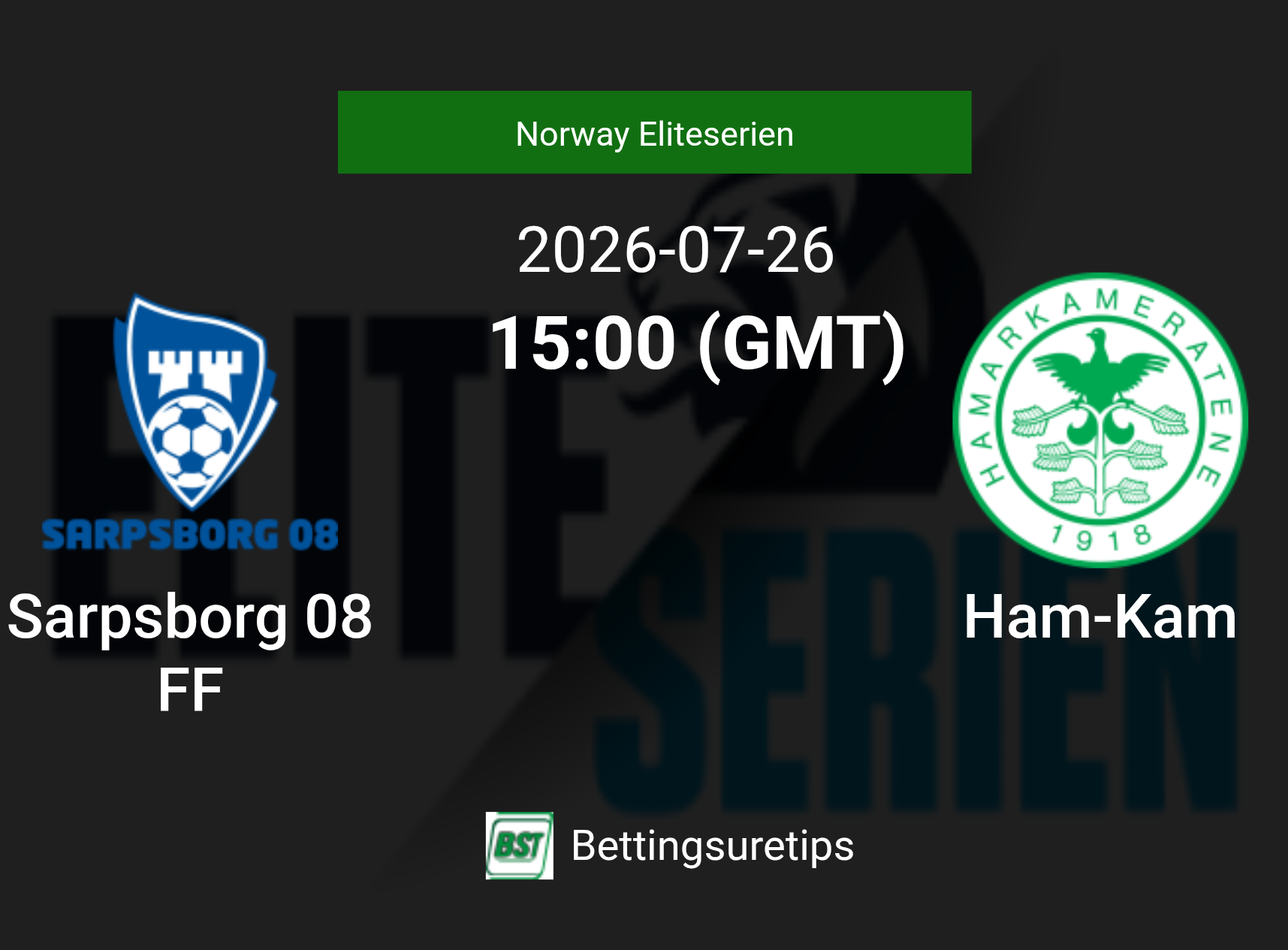 Sarpsborg 08 FF vs Ham-Kam Prediction Betting Tips & Correct Score