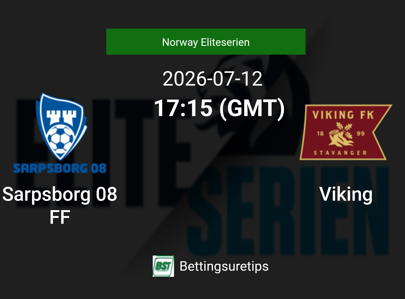 Sarpsborg 08 FF vs Viking Prediction Betting Tips & Correct Score