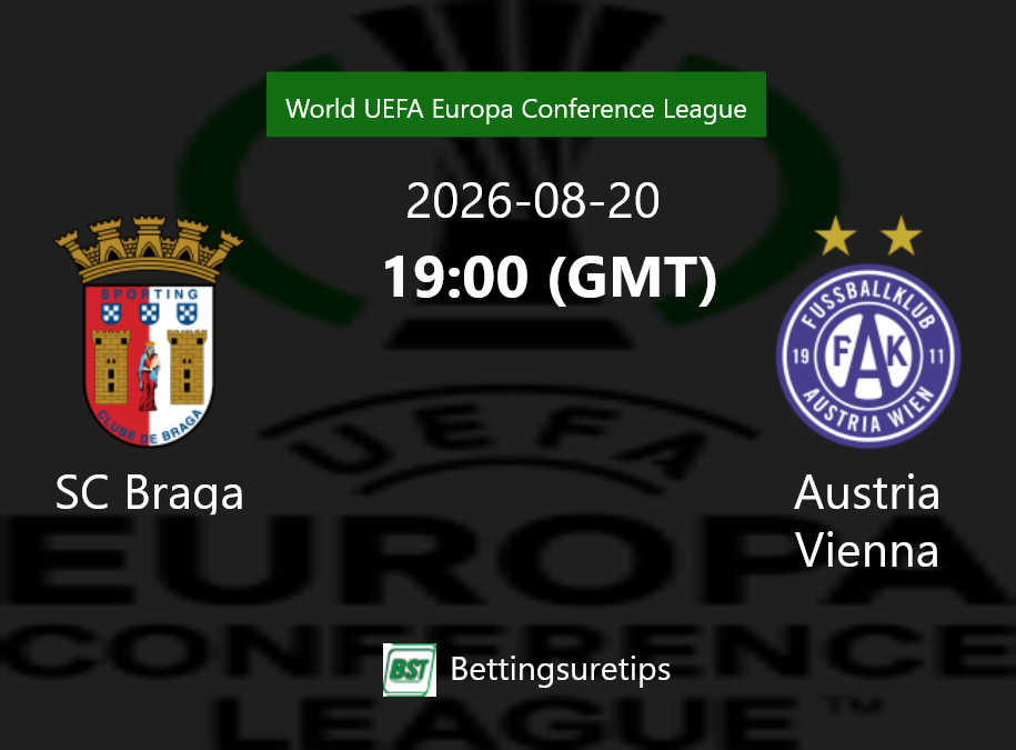 SC Braga vs Austria Vienna Prediction Betting Tips & Correct Score