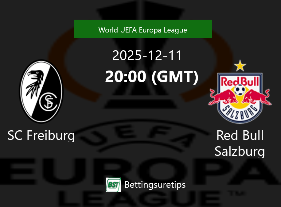 SC Freiburg vs Red Bull Salzburg Prediction Betting Tips & Correct Score