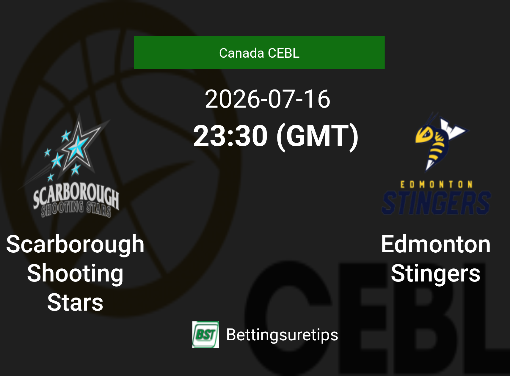 Scarborough Shooting Stars vs Edmonton Stingers Prediction and Pick - Canada CEBL