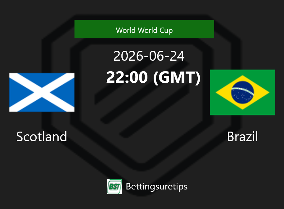 Scotland vs Brazil Prediction Betting Tips & Correct Score