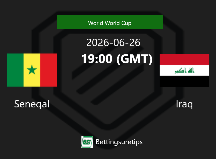 Senegal vs Iraq Prediction Betting Tips & Correct Score