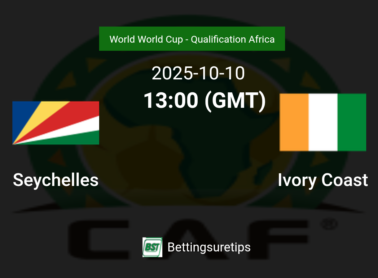 Seychelles vs Ivory Coast Prediction Betting Tips & Correct Score
