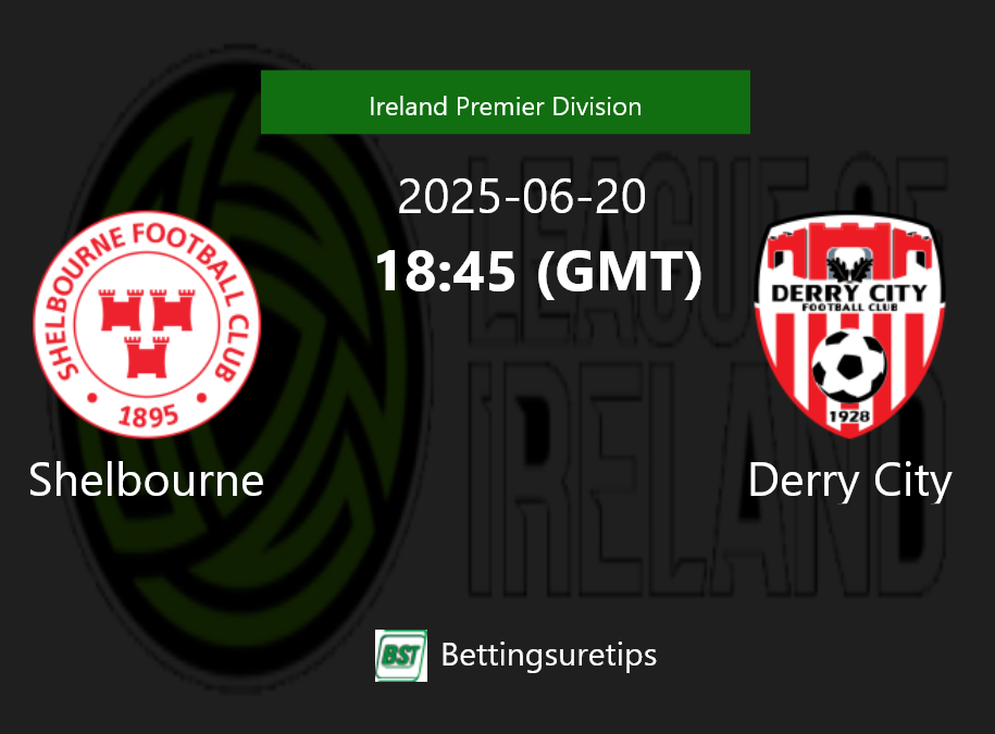 Shelbourne vs Derry City Prediction Betting Tips & Correct Score