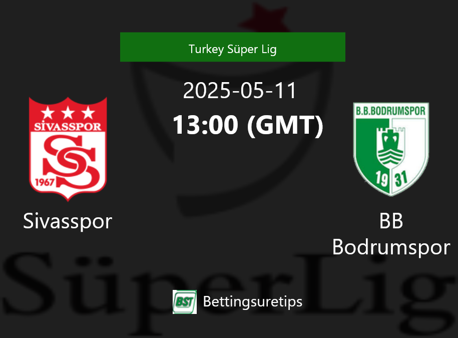 Sivasspor vs BB Bodrumspor Prediction Betting Tips & Correct Score