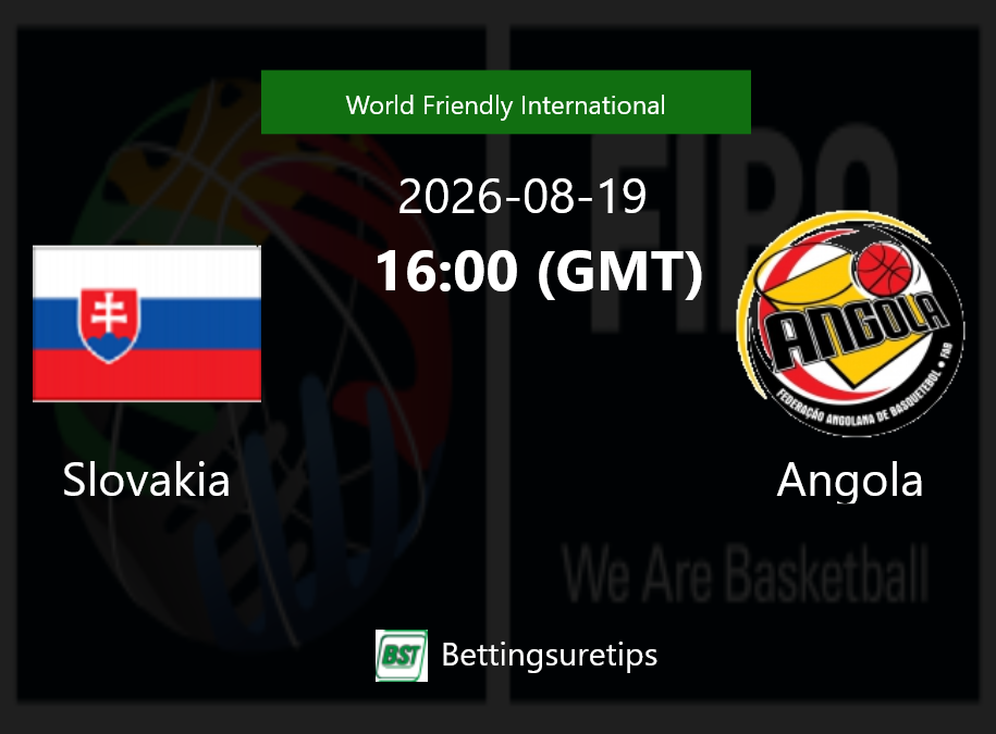 Slovakia vs Angola Prediction and Pick - World Friendly International