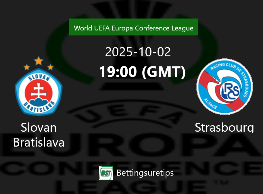 Slovan Bratislava vs Strasbourg Prediction Betting Tips & Correct Score