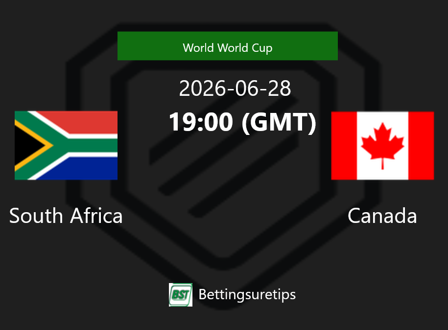 South Africa vs Canada Prediction Betting Tips & Correct Score