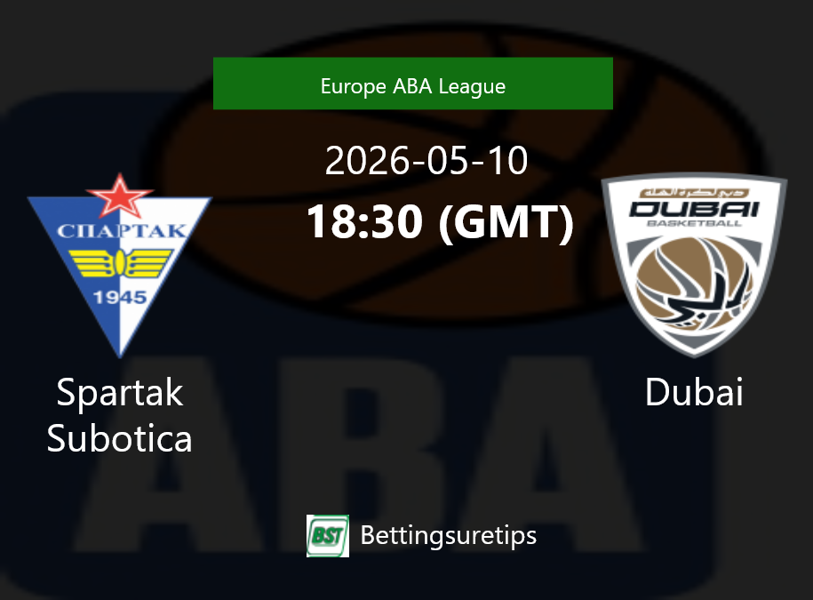 Spartak Subotica vs Dubai Prediction and Pick - Europe ABA League