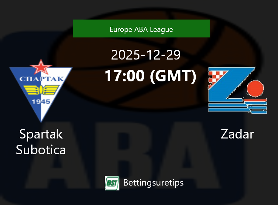 Spartak Subotica vs Zadar Prediction and Pick - Europe ABA League
