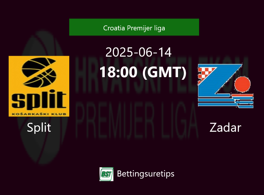 Split vs Zadar Prediction and Pick - Croatia Premijer liga