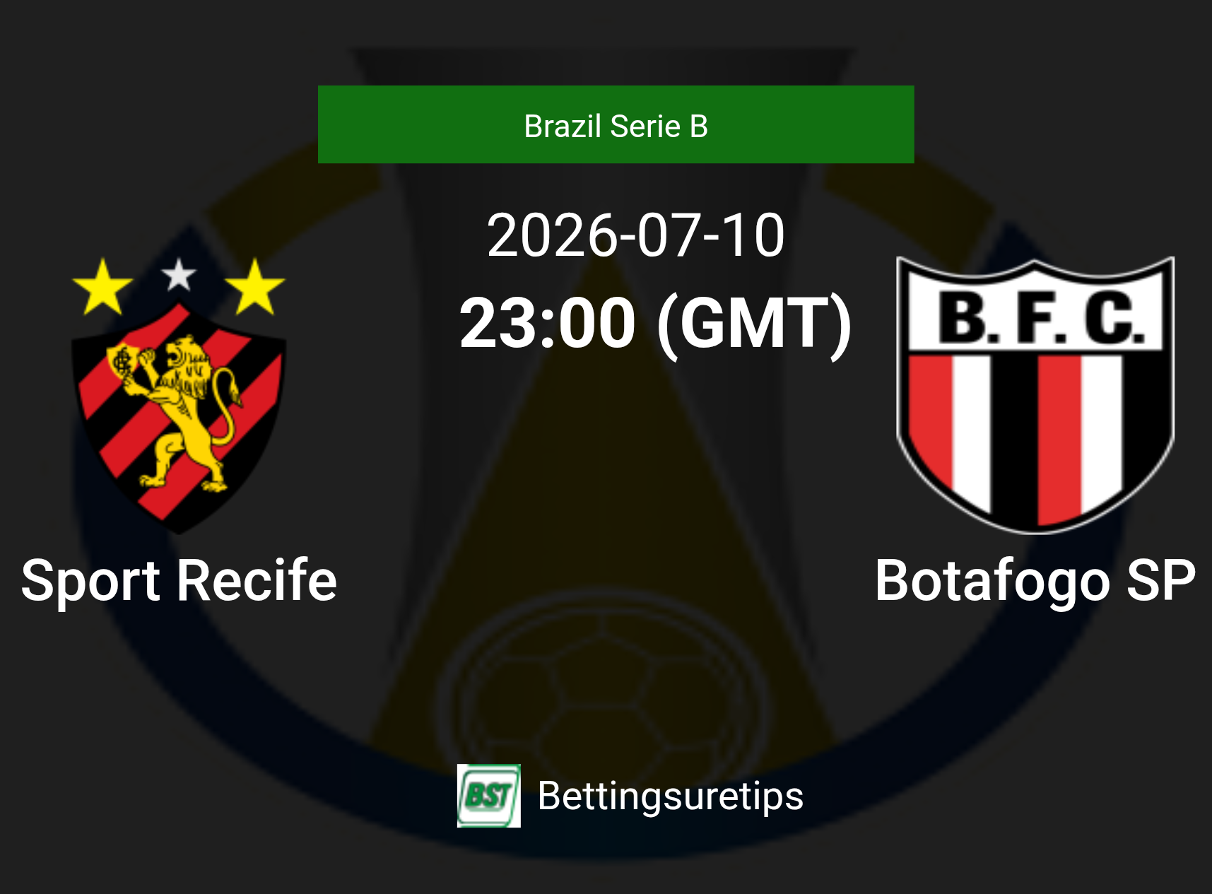 Sport Recife vs Botafogo SP Prediction Betting Tips & Correct Score