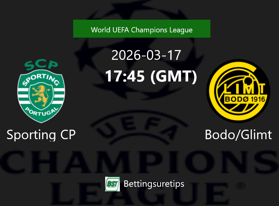 Sporting CP vs Bodo/Glimt Prediction Betting Tips & Correct Score