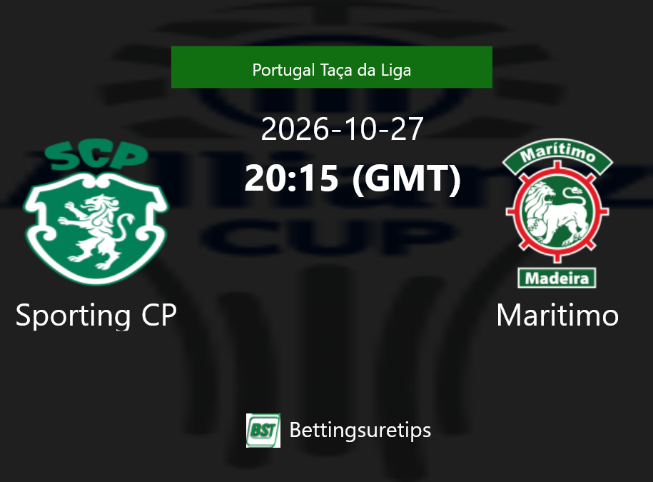 Sporting CP vs Maritimo Prediction Betting Tips & Correct Score