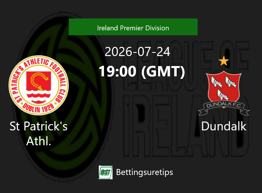 St Patrick's Athl. vs Dundalk Prediction Betting Tips & Correct Score