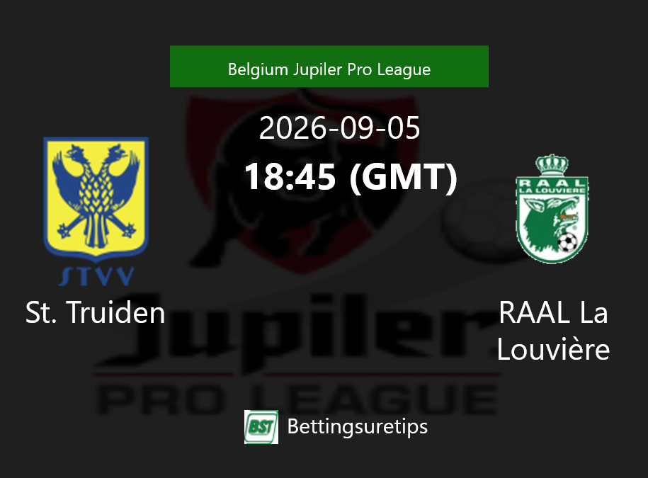 St. Truiden vs RAAL La Louvière Prediction Betting Tips & Correct Score