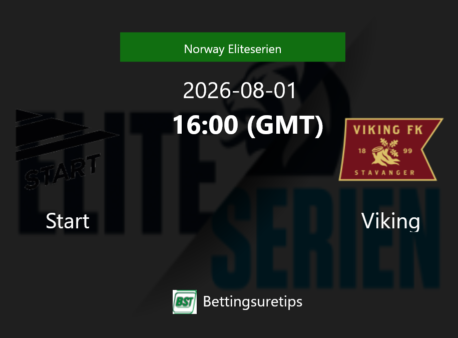 Start vs Viking Prediction Betting Tips & Correct Score