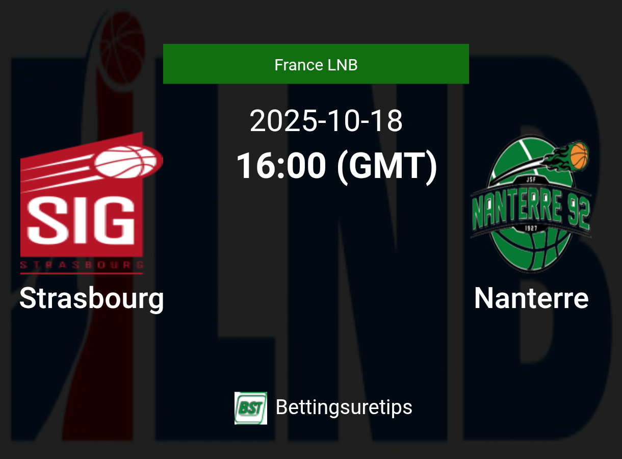 Strasbourg vs Nanterre Prediction and Pick - France LNB