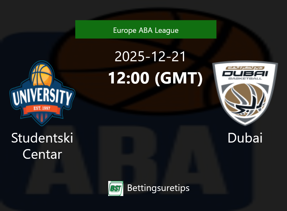 Studentski Centar vs Dubai Prediction and Pick - Europe ABA League