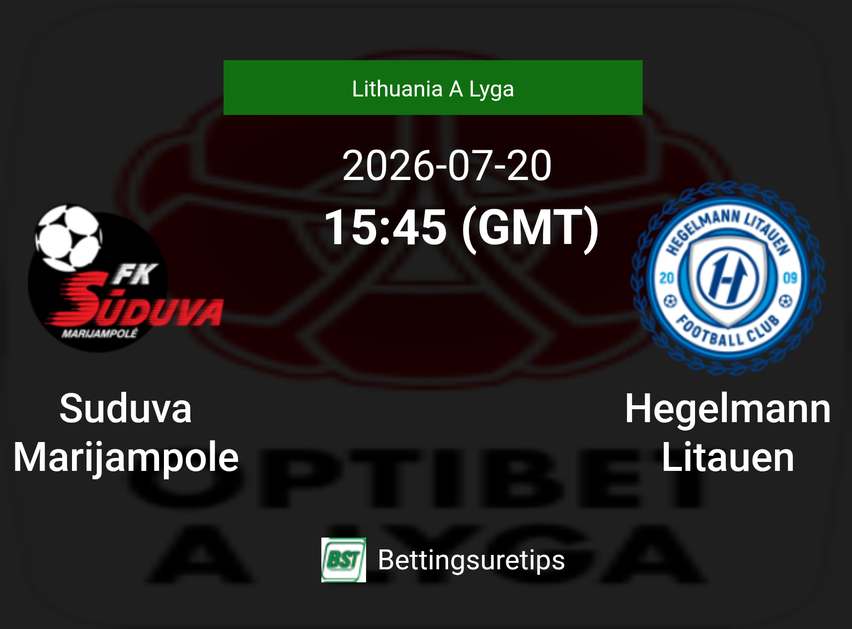 Suduva Marijampole vs Hegelmann Litauen Prediction Betting Tips & Correct Score