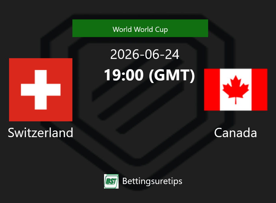 Switzerland vs Canada Prediction Betting Tips & Correct Score