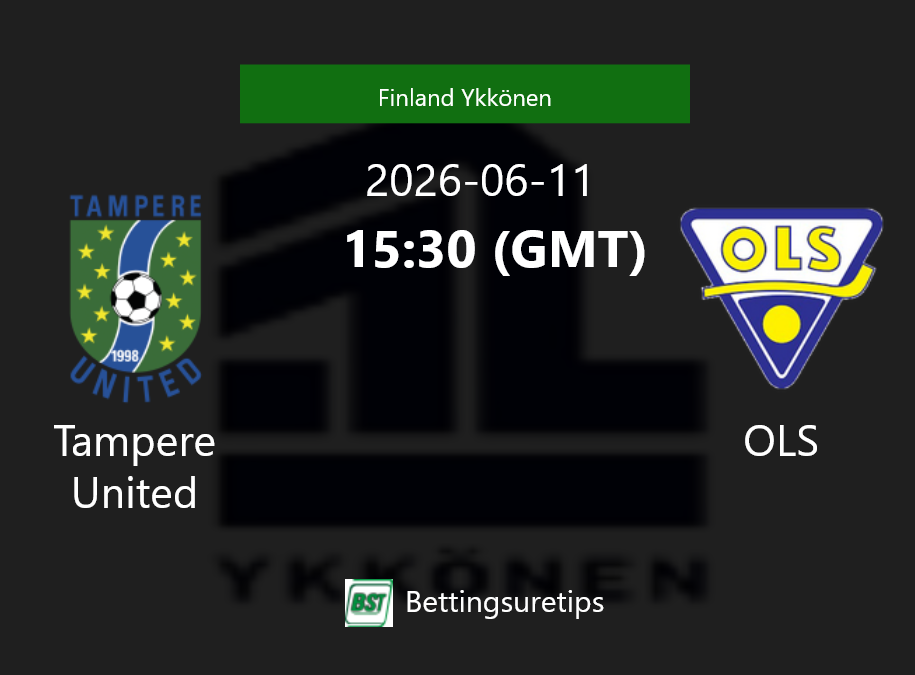 Tampere United vs OLS Prediction Betting Tips & Correct Score