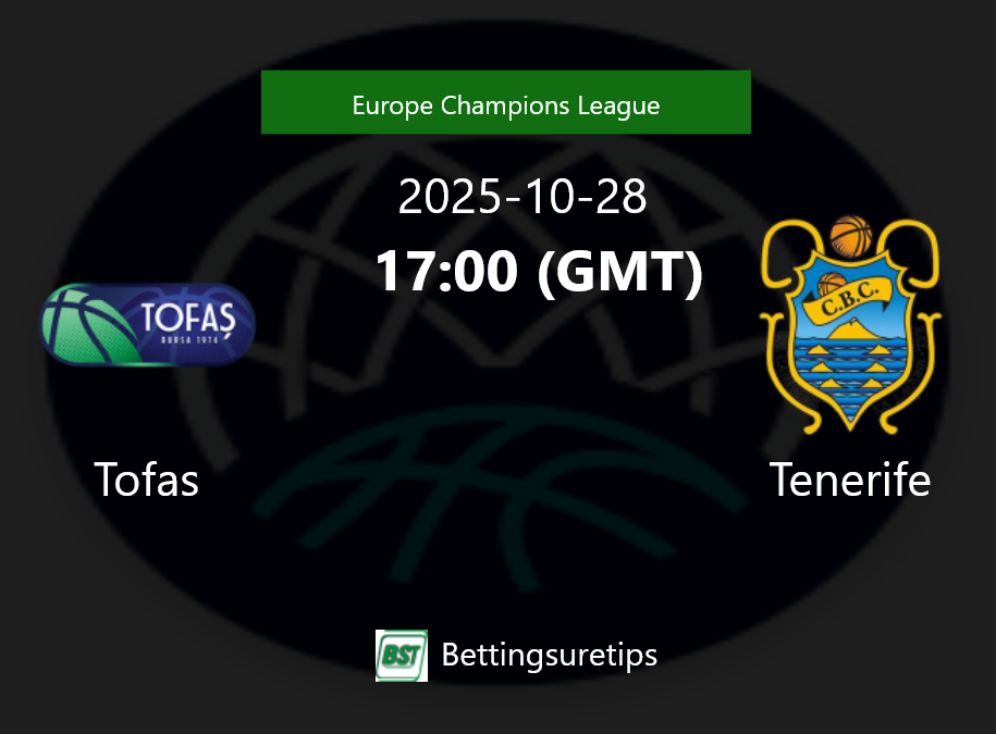 Tofas vs Tenerife Prediction and Pick - Europe Champions League Tofas vs Tenerife Prediction and Pick - Europe Champions League