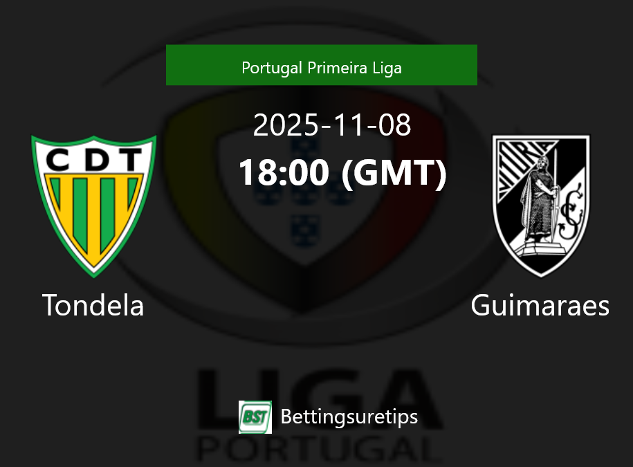 Tondela vs Guimaraes Prediction Betting Tips & Correct Score