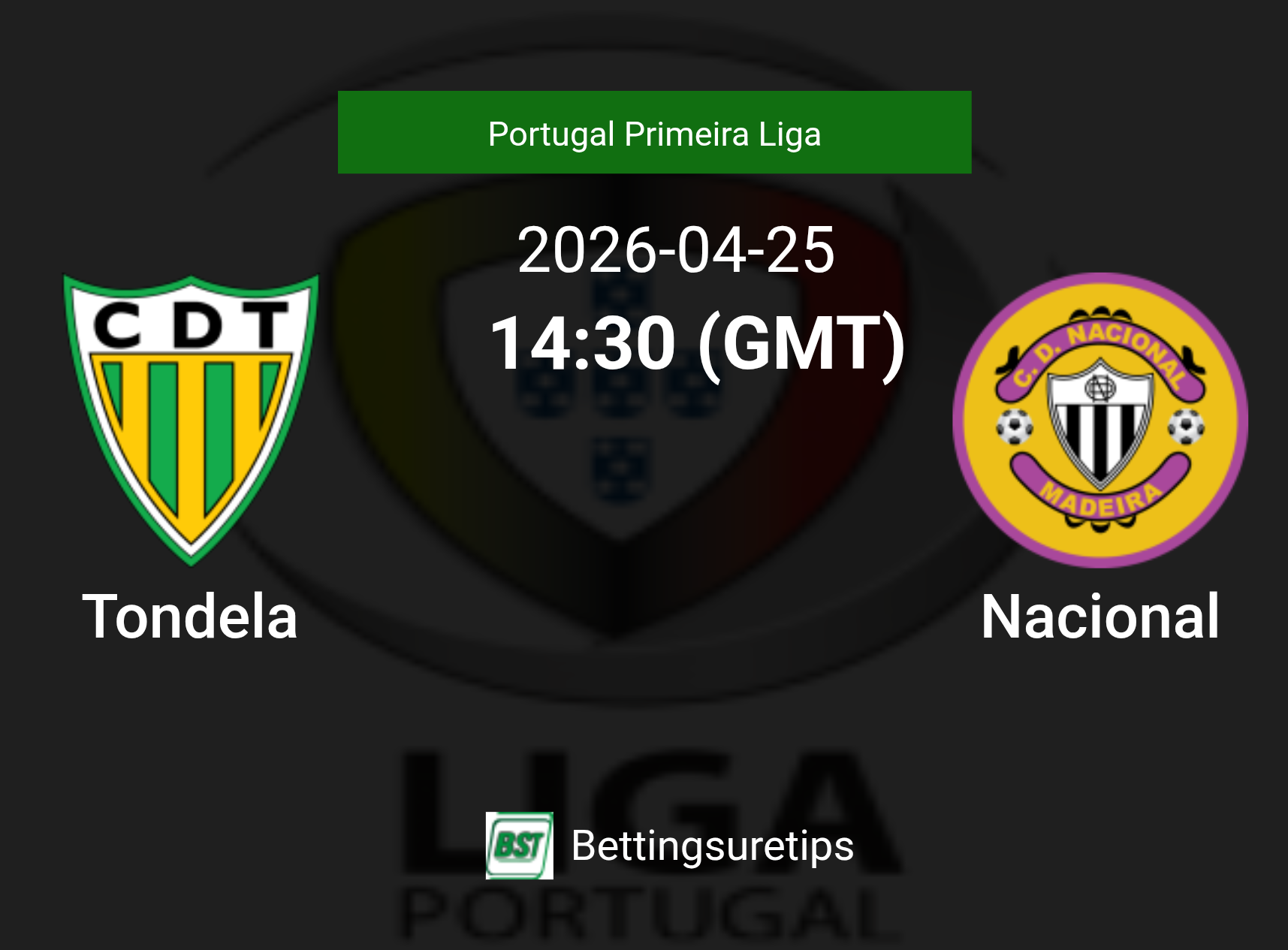 Tondela vs Nacional Prediction Betting Tips & Correct Score